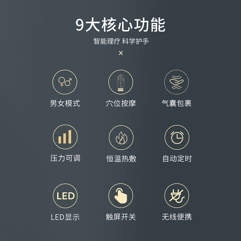 爱护佳手部按摩器手掌手腕手指关节麻木按摩仪鼠标手经络揉捏电动护理器