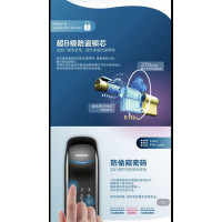 飞利浦Philips191指纹锁 密码锁 家用防盗推拉锁