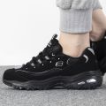 Skechers/斯凯奇女鞋新款复古熊猫鞋轻质缓震运动休闲鞋66666179-BKW ZP 66666179-BBK/黑色 37.5