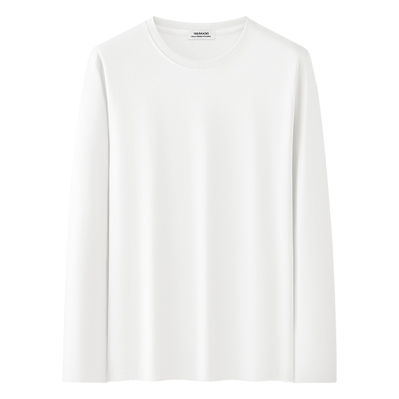猫人100%棉长袖T恤男士320G重磅纯棉打底衫2026春秋休闲百搭卫衣高清大图