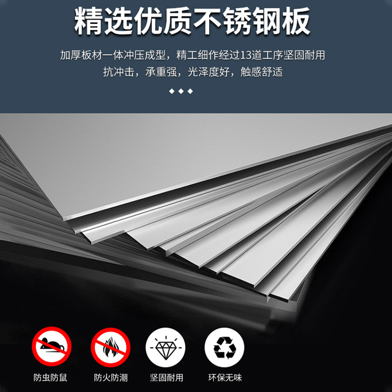 洛港 不锈钢防汛物资柜应急物资柜安全用品防护柜PEE柜劳保用品柜