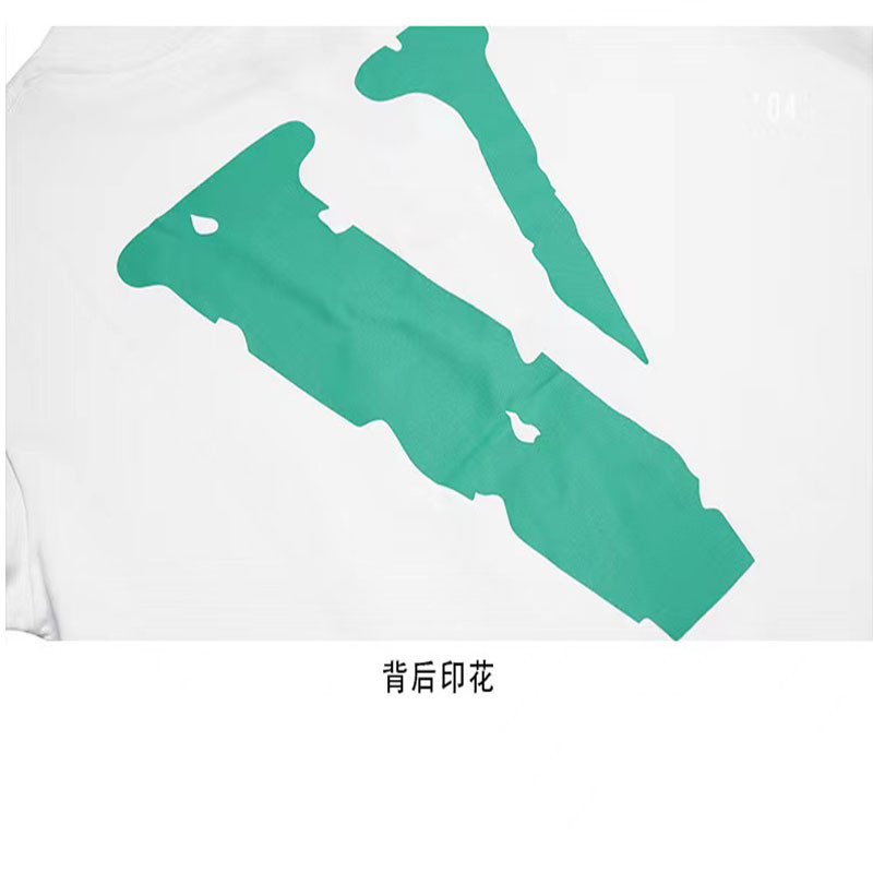 vlone时尚大v新品短袖男女情侣时尚t恤透气舒适街头潮牌夏季时尚