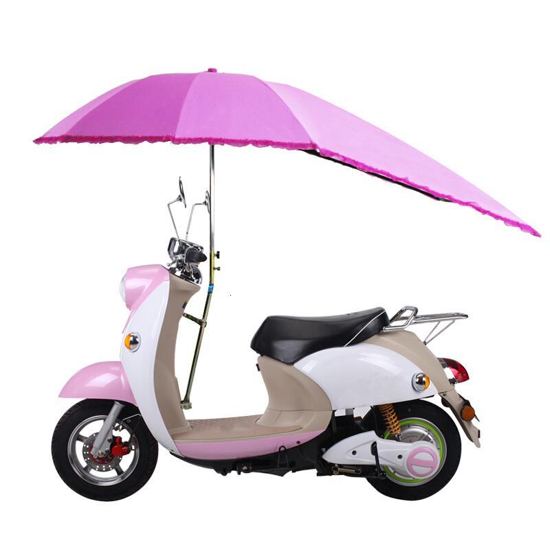 电动车遮阳伞黑胶伞雨蓬棚加粗加厚加长助力踏板车伞