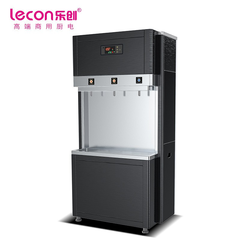 乐创 (lecon)商用直饮机 90L不锈钢 RO反渗透五级过滤饮水机 两开一净/三开 LC-J-BH903 380V