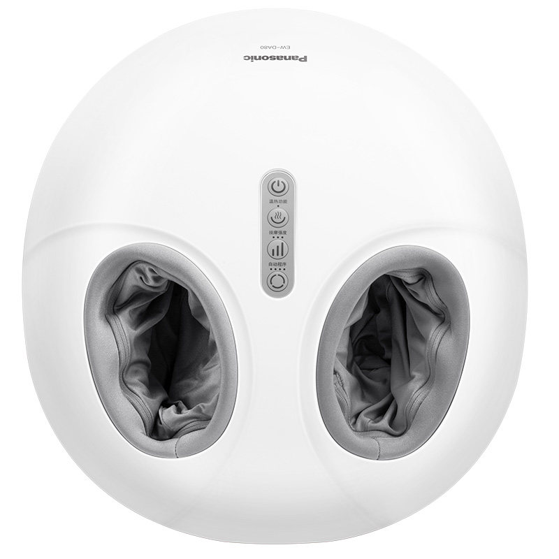 松下(Panasonic)足底按摩器全自动揉捏热疗脚底足部按摩仪家用脚部足疗机 送父母长辈礼品生日礼物 DA80 珍珠白