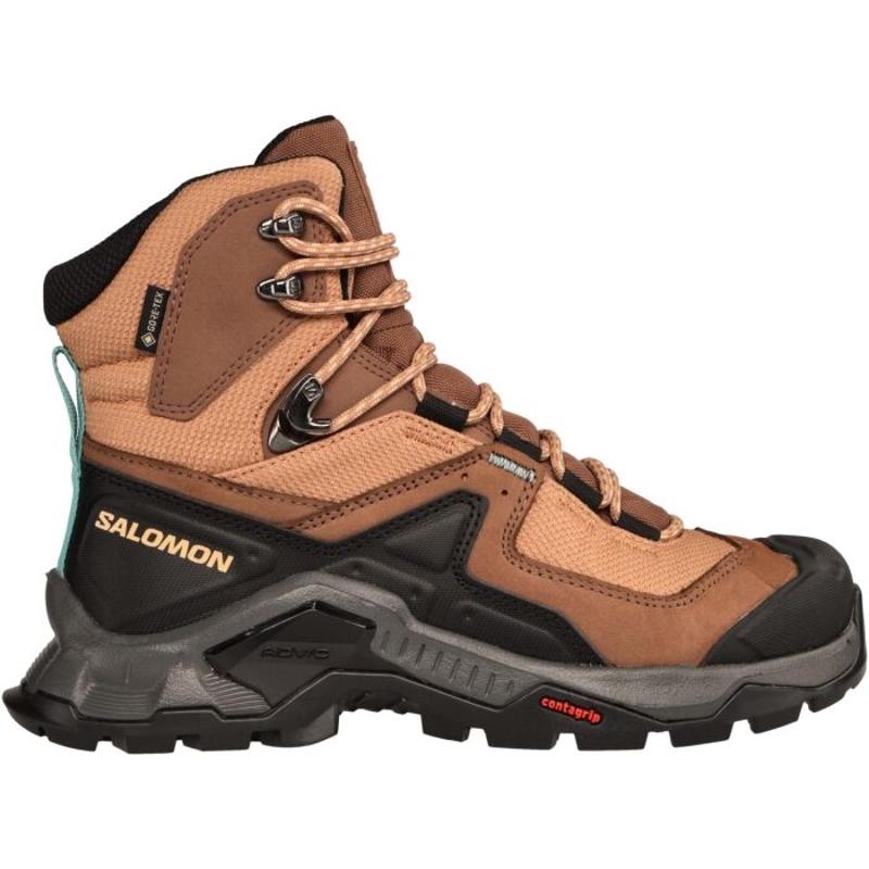 萨洛蒙(SALOMON)女士专业级GTX防水防滑耐磨登山徒步鞋野外探险装高清大图