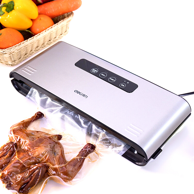 得力deli14886自动真空收纳包装机真空机家用商用真空封口机