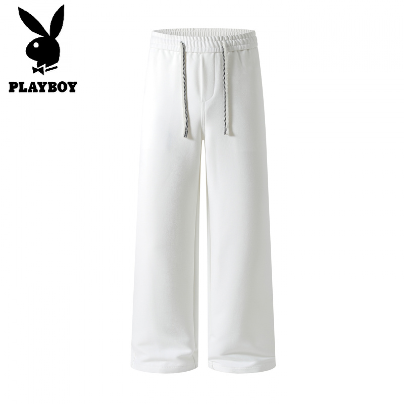 花花公子新款高品质2025秋季新款牛仔裤男款原色不色直筒美式休闲阔腿裤宽松长裤男高清大图