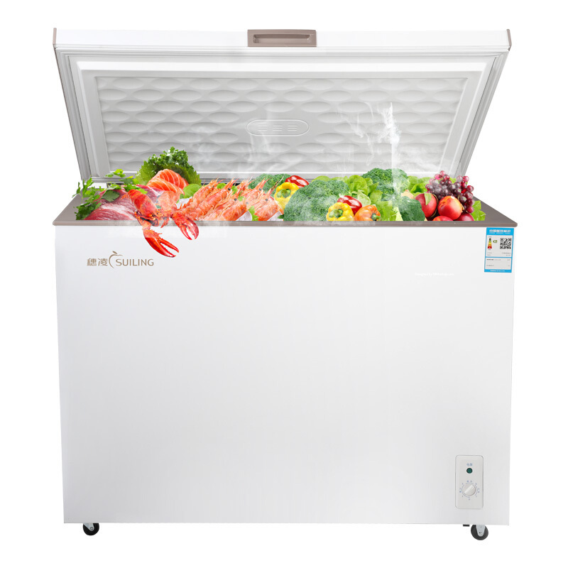穗凌(suiling) 冰柜家用小型冰箱 卧式商用冷柜 单温雪柜冻肉柜冷藏