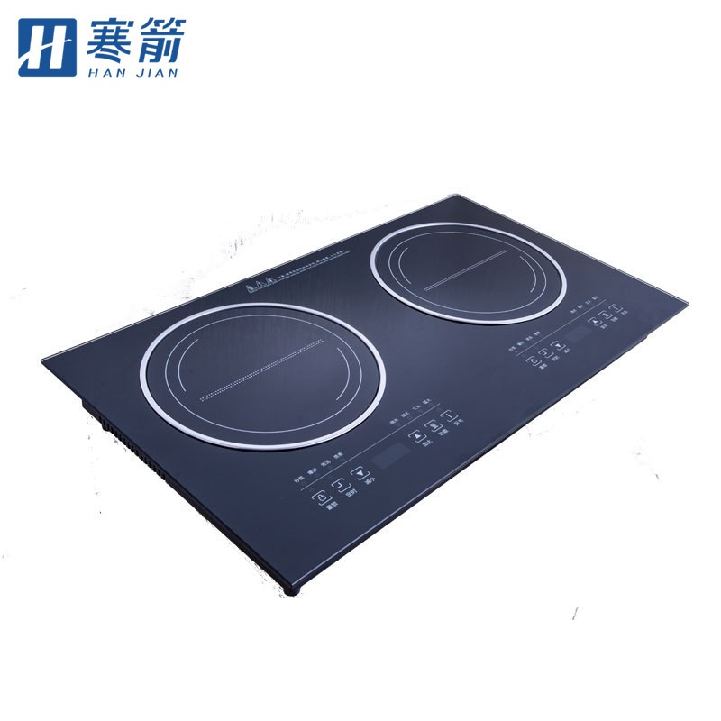 寒箭 商用电磁炉 HP22A台式嵌入式双头炉 双灶电磁灶 双眼双头双电磁炉