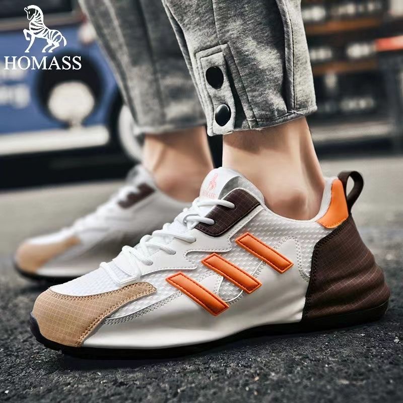 白水母男鞋透气时尚轻奢休闲运动鞋内增高男女同款鞋010高清大图