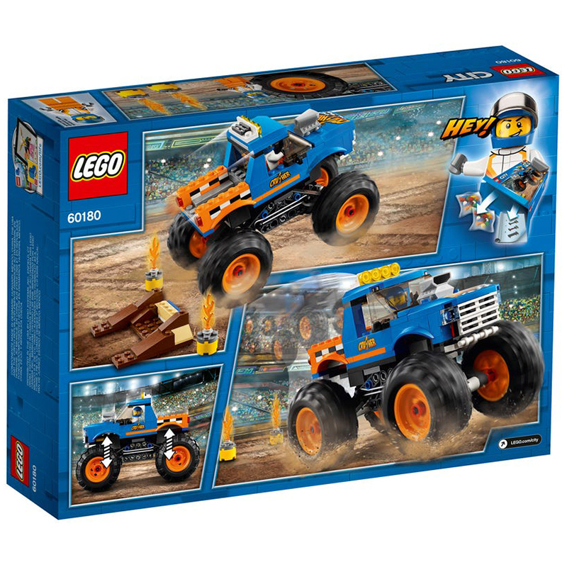 LEGO 乐高 City城市系列巨轮越野车拼插玩具6-12岁 192粒 60180