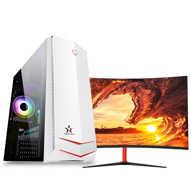世纪之星 11代酷睿i5 11400六核/16G DDR4内存/512G固态 组装机 台式电脑 台式机 电脑主机 家用办公电脑 商务娱乐设计学生直播网课游戏电脑+27英寸显示器全套