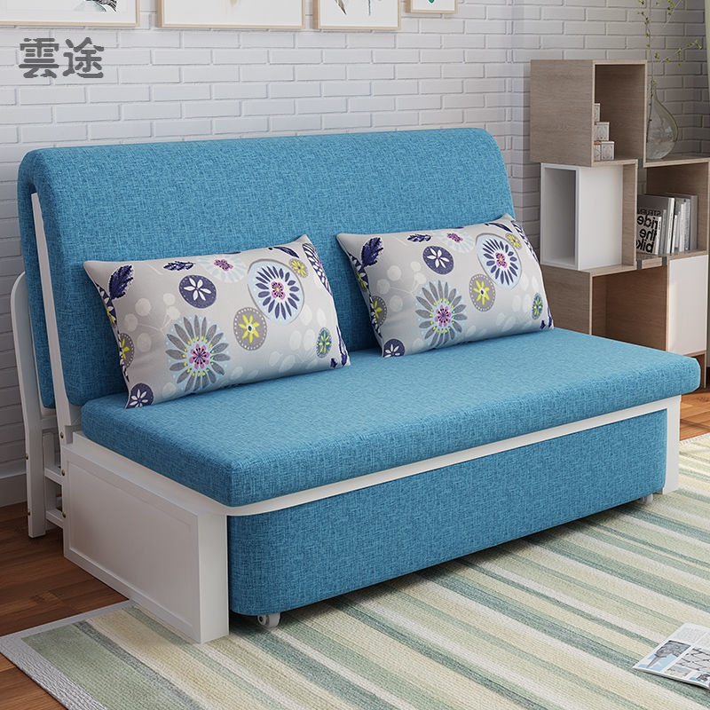折叠储物沙发床1米1.2米1.