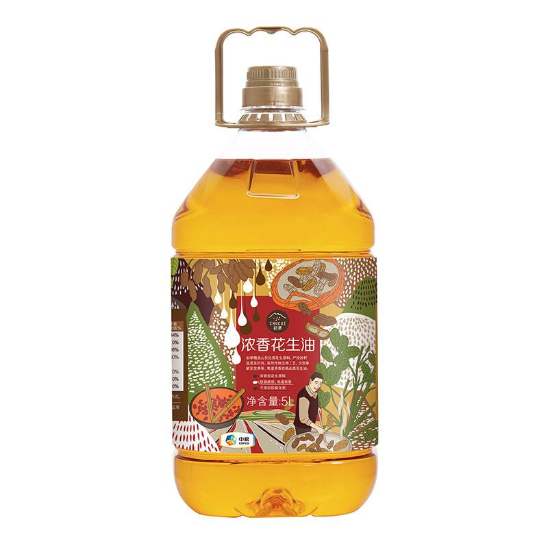 初萃5L浓香花生油