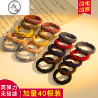 JiMi简约气质头绳发圈橡皮筋女扎头高弹力耐用发绳皮套不勒绑头发胶圈