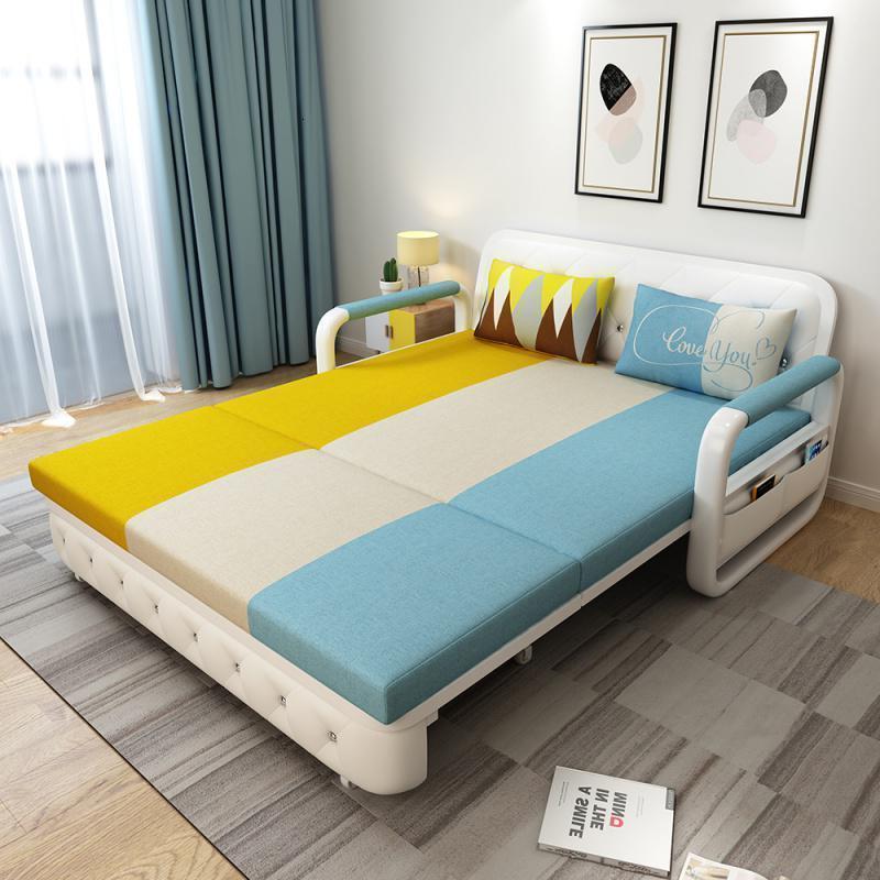 森美人沙发床可折叠小户型坐卧两用多功能单人双人1.5米1.8米客厅可储物 0.8米海绵垫（无储物） 1.5米-1.8米