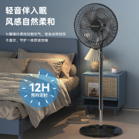 荣事达电风扇家用立式平面摇头大风力轻音地扇宿舍节能卧室落地扇可伸缩2.7米遥控款