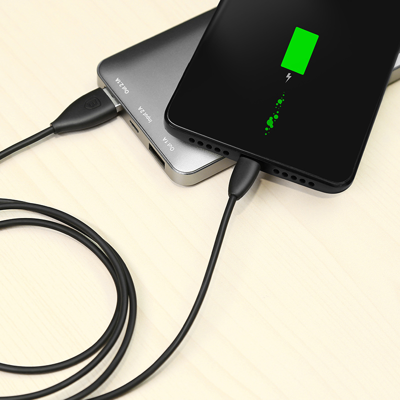 倍思(Baseus)安卓数据线 MICRO USB 2. 0快充 华为 三星 小米 OPPO 魅族电源线等 1m 白色