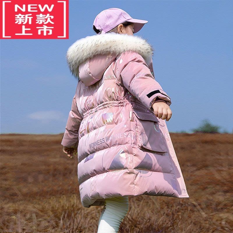 可莉允女童棉服2022冬装新款儿童加厚棉袄外套中大童冬季中长款羽绒棉衣图片