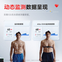 [无感血糖+远程关注亲友]DIDO无感血糖风险评估血压趋势数据智能手表男女老人心率心电图健康监测家用血氧检测仪 皮质棕