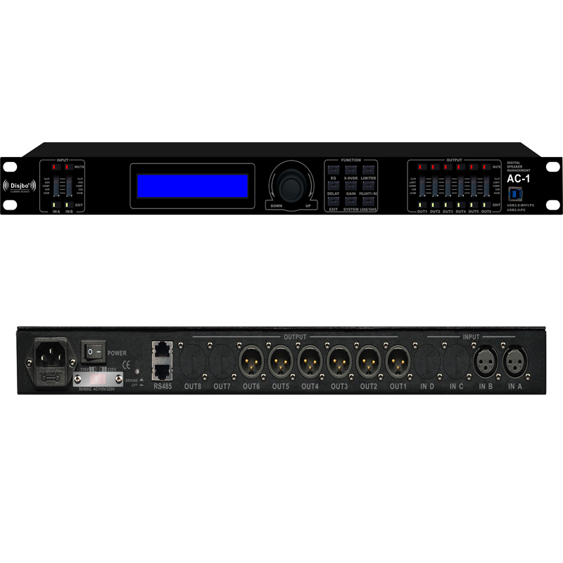 迪玠宝(DISJBO)AC-1 2进6出数字音频处理器 舞台会议高清大图