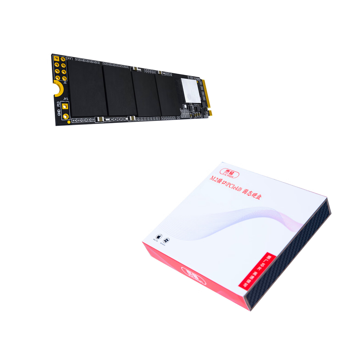 杰储(GCHUL) M2000 512g M.2接口(PCIe4.0) 固态硬盘 (计价单位:个) 黑色高清大图