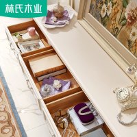林氏木业客厅仿大理石电视柜茶几组合套装欧式现代简约家具KN620H
