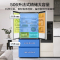 美的(Midea)506L法式四开门冰箱双系统双循环一级能效风冷无霜变频大容量MR-532WFPZE谷雨灰