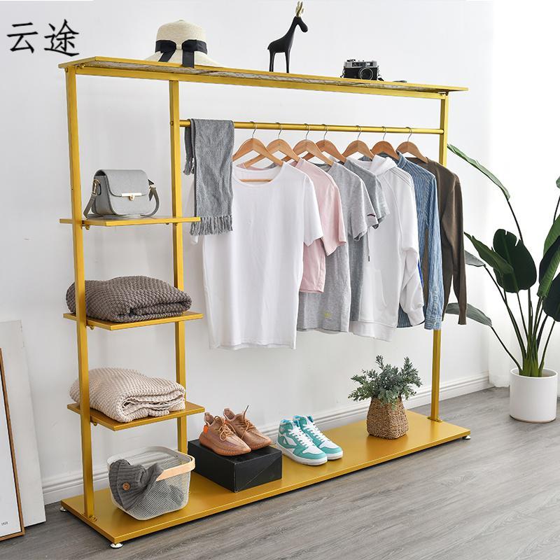 衣帽架落地卧室挂衣架置物架落地网红ins衣服架子家用简约现代定制