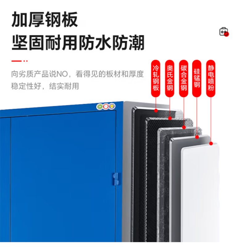 鑫金虎工具柜收纳柜蓝色款三 1000*500*1800mm高清大图