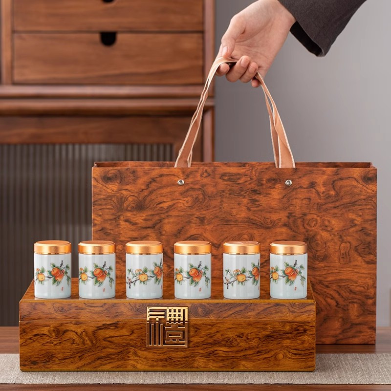 [正山金骏眉]桐木关红茶特级小罐高档茶叶礼盒装过年送礼长辈高清大图