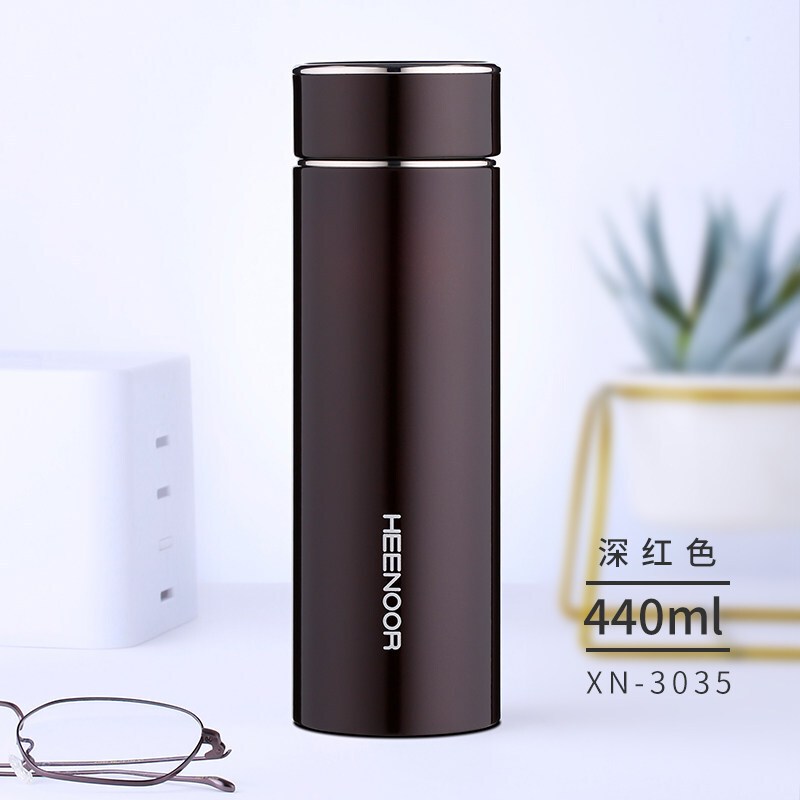 希诺(HEENOOR)XN-3035保温杯304不锈钢真空便携水杯440ml