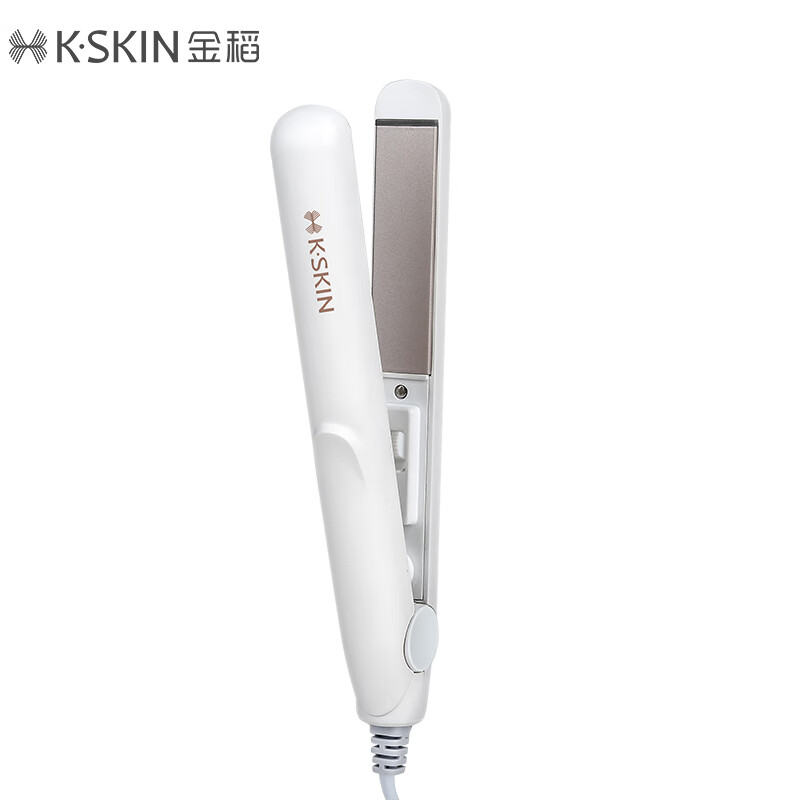 金稻夹板小刘海拉直板夹直发卷发棒造型 迷你小巧便携 K7白 宿舍可用