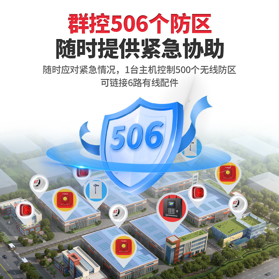 米若 LoRa无线烟感火灾报警系统 GT20 件高清大图