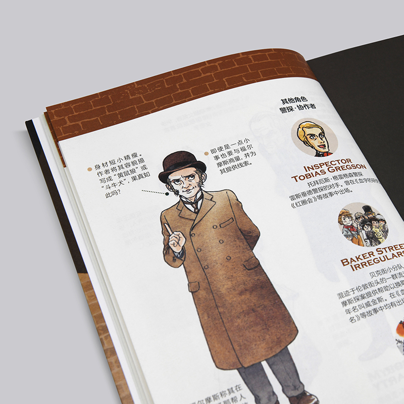 [正版]图解夏洛克 福尔摩斯关键词 百幅手绘 案件概览 衍生作品 双六游戏 福尔摩斯原著以及各种衍生作品的关键词 福尔高清大图
