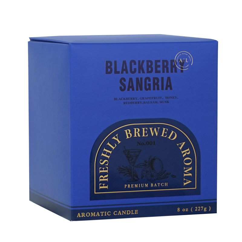 美通香薰Drinks time咖排杯系列错烛持久室内香氛香薰蜡烛高级黑莓汽酒味高清大图