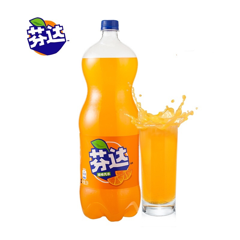 芬达橙味汽水2l