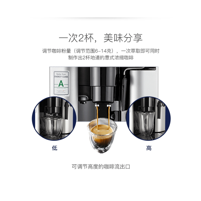 Delonghi德龙ESAM4200.S全自动咖啡机 奶泡家用办公室 自动清洗