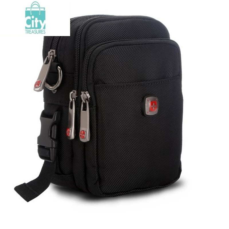 bangdou男士户外腰包多单肩包帆布斜挎包手机腰包牛津布男包