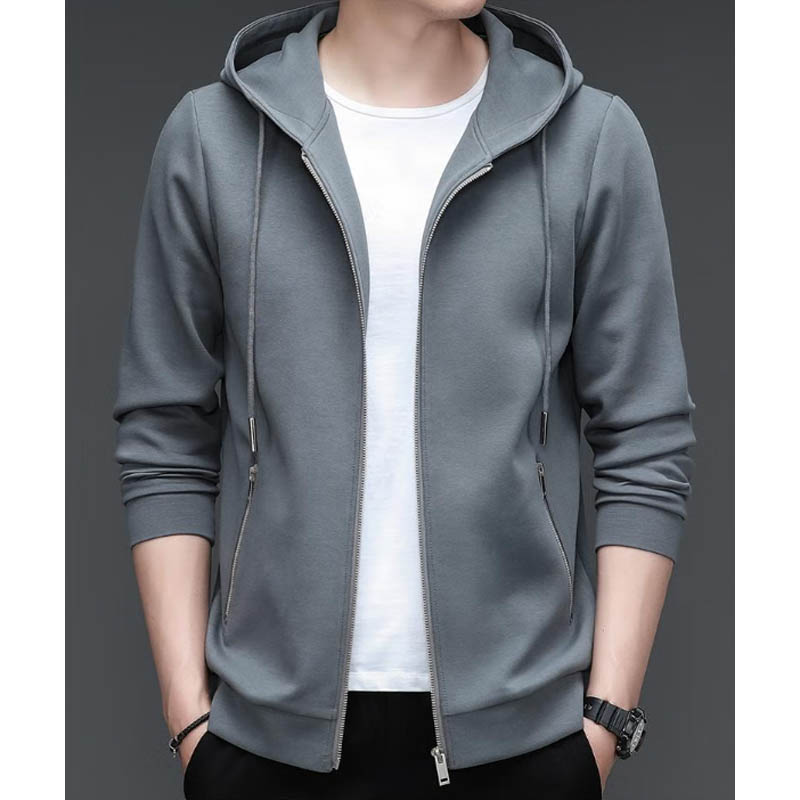 恒源祥休闲运动套装男2025秋冬季新款加绒加厚两件套卫衣连帽开衫