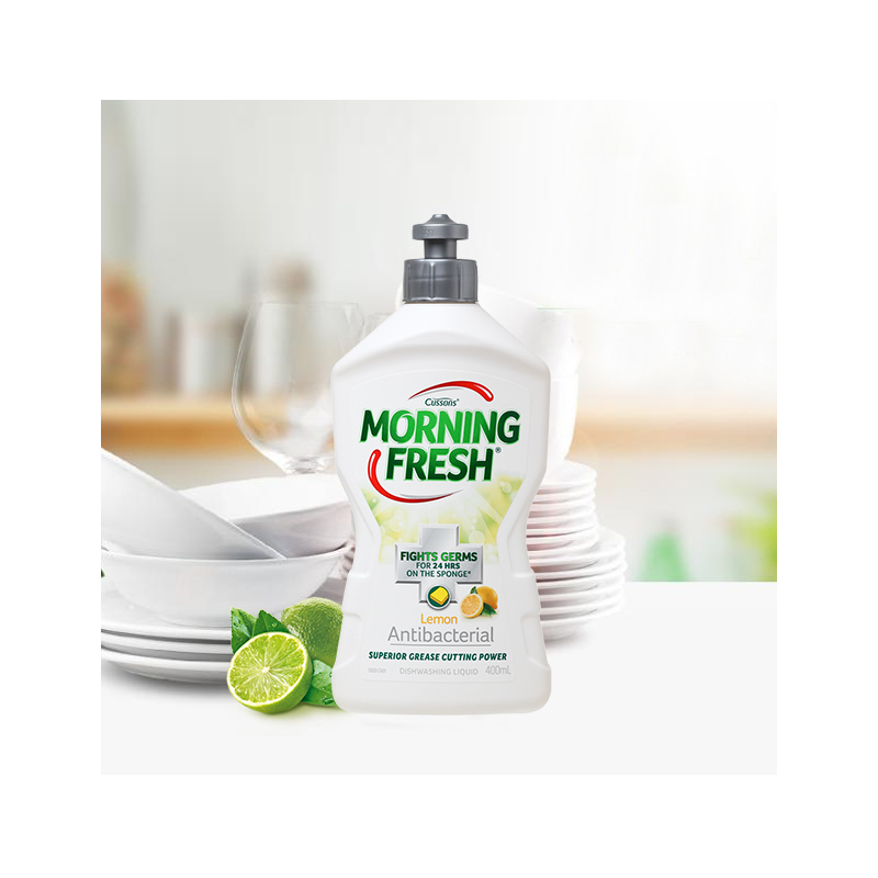 [澳洲特产]Morning fresh 澳洲进口 去油污洗洁精 超级浓缩护手洗洁精 400ml 柠檬抗菌
