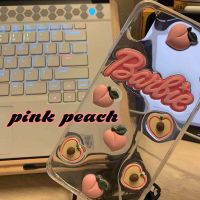 清新水蜜桃iPhone13手机壳苹果12女8plus套xsmax/11苹果xr潮6s/7p 立体多个水蜜桃 苹果se[2
