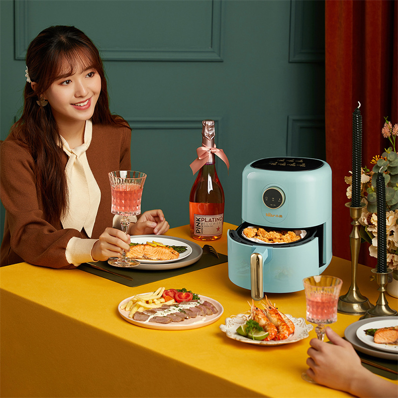 小熊(Bear)3.5L家用数显屏开关多功能空气炸锅绿色QZG-B14E1(10359B14E1001)