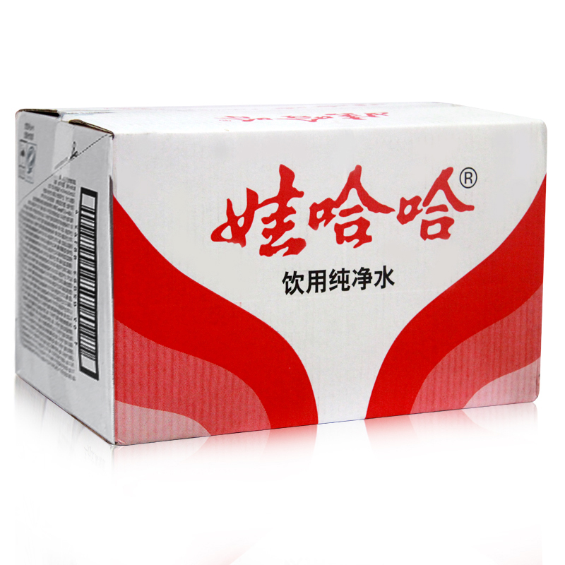 娃哈哈 纯净水饮用水 596ml*24瓶 整箱水
