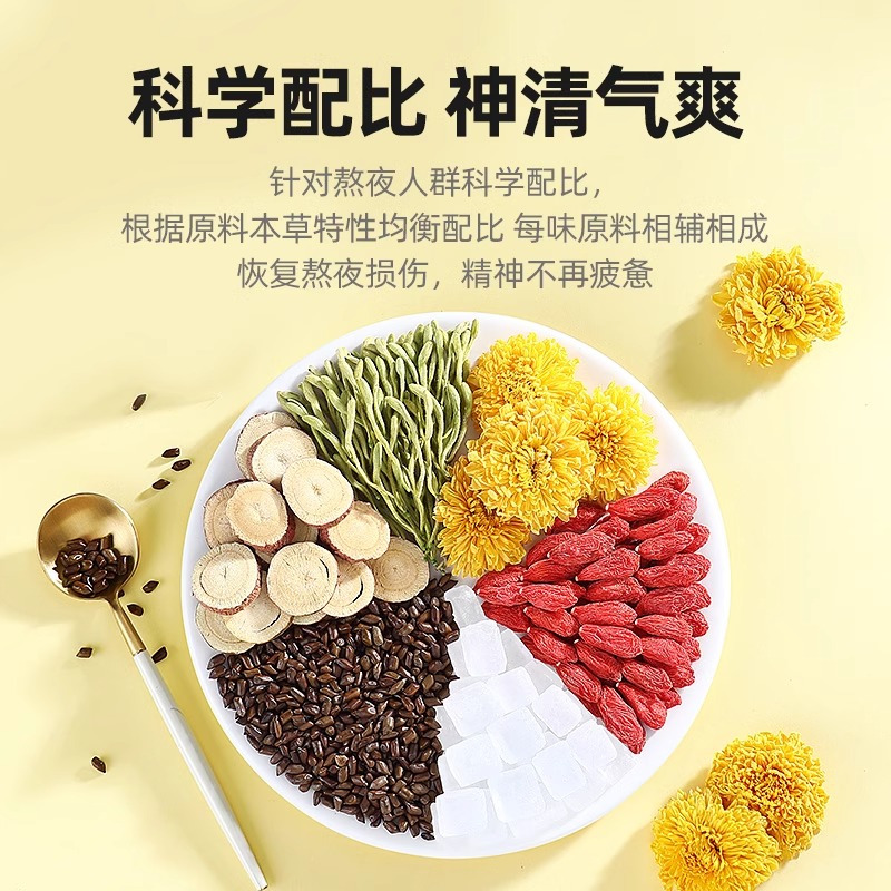 1盒体验装 杞里香枸杞菊花决明子茶金银花胎菊桂花茶组合茶包男女养生茶泡水喝水果茶花草茶养生茶饮官方旗舰店高清大图