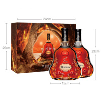 宝树行 轩尼诗XO700ml*2限量版礼盒 干邑白兰地法国原装进口洋酒