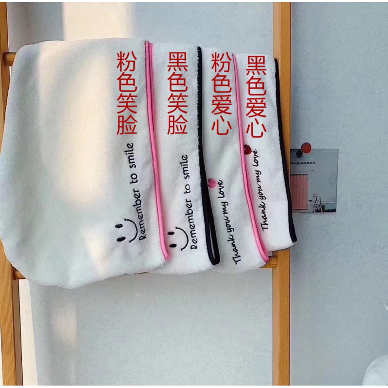 韩国JUFY干发包头发的毛巾浴帽洗擦头瞬吸水速干可爱少女卡通 三维工匠 随机单个装高清大图