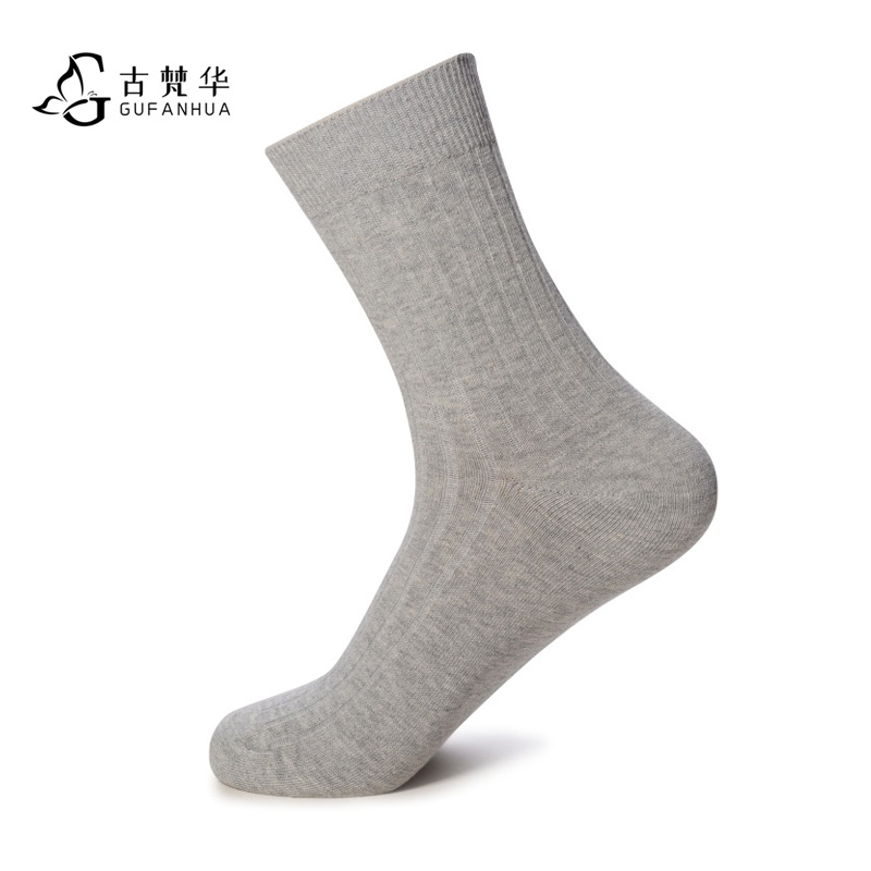 古梵华纯棉中筒男袜(秋冬款)GFH826H-1/双高清大图