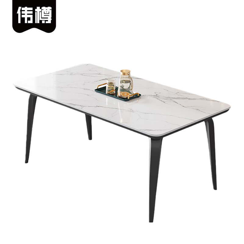 伟樽岩板餐桌120*70*75cm张高清大图